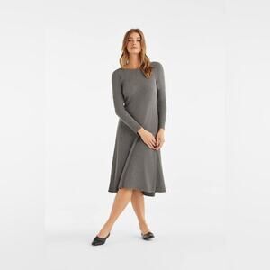 Vetta Capsule Wrap Dress Sweater Duster NEW Grey Medium